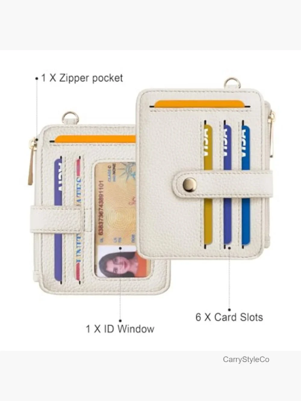 Wristlet Keychain Wallet RFID Blocking Credit Card Holder Beaded Tassel